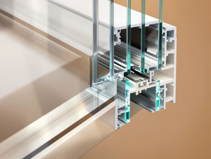 Close-up of a window sealed unit with condensation between the panes